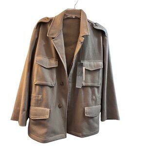 New Boglioli Wool Blend Beige Jacket sz 54 Regular